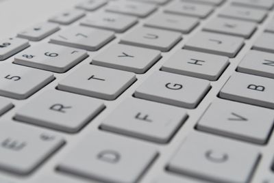 White keyboard.