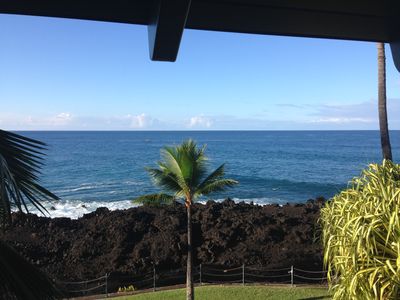 Pacific Ocean view from a balcony.